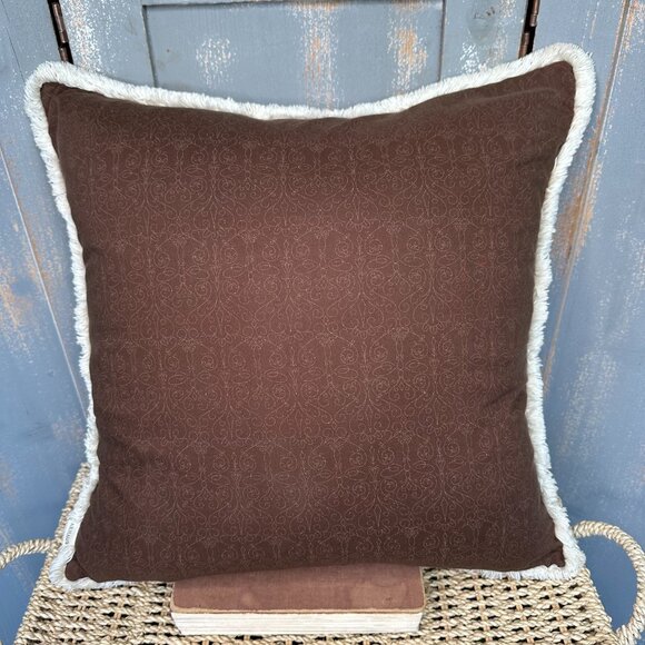 Arhaus Daisy Down Pillow Pink Brown - Picture 2 of 12